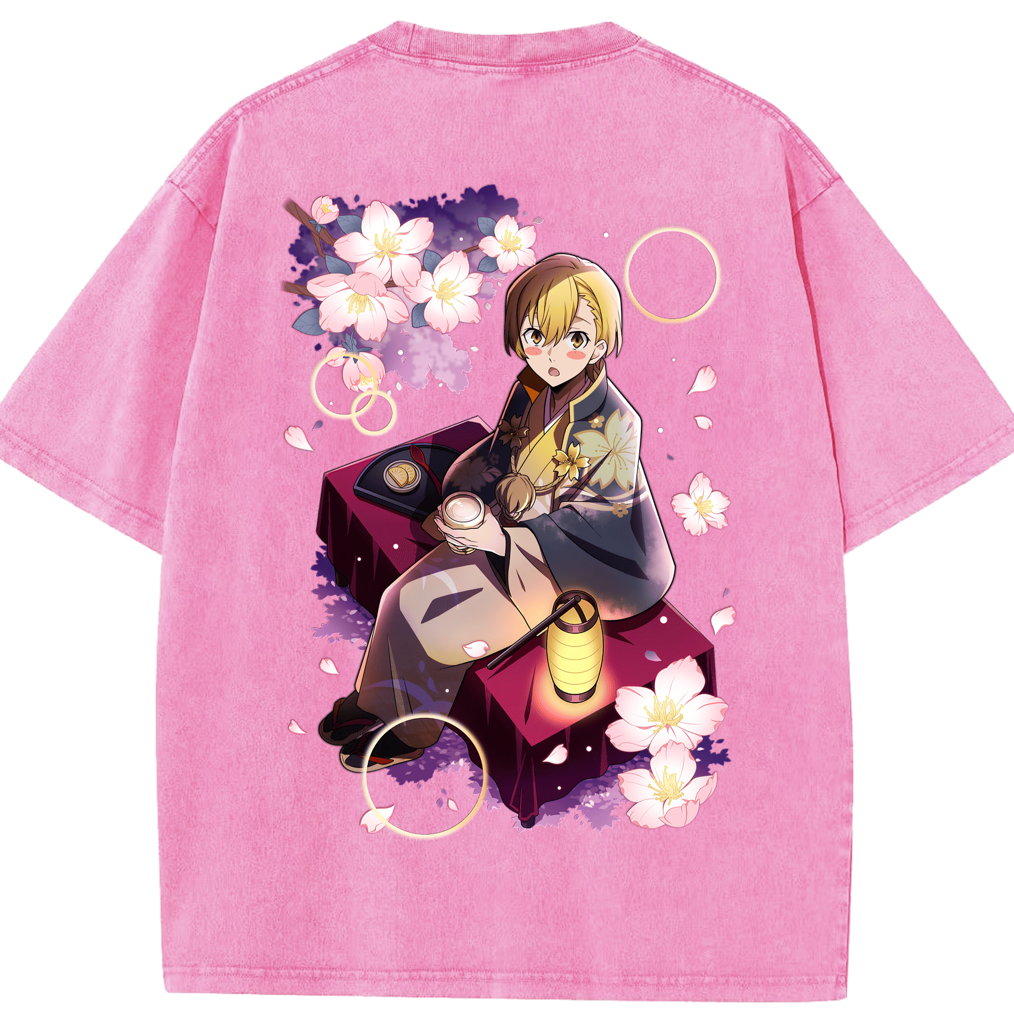 （画像用） 文豪ストレイドッグス Bungo Stray Dogs 綿100% ヴィンテージ風 半袖Tシャツ（背面プリント）